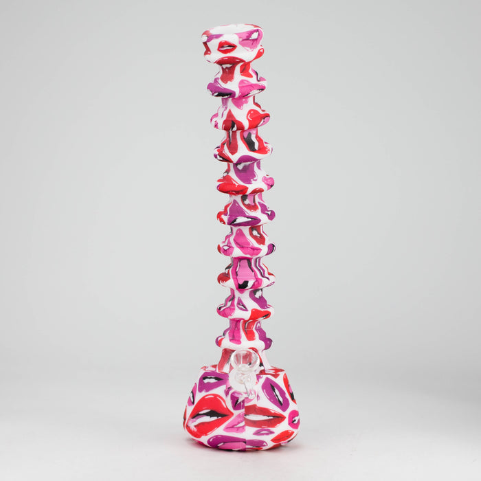 9"-15" extendable silicone water bong | Jupiter Grass