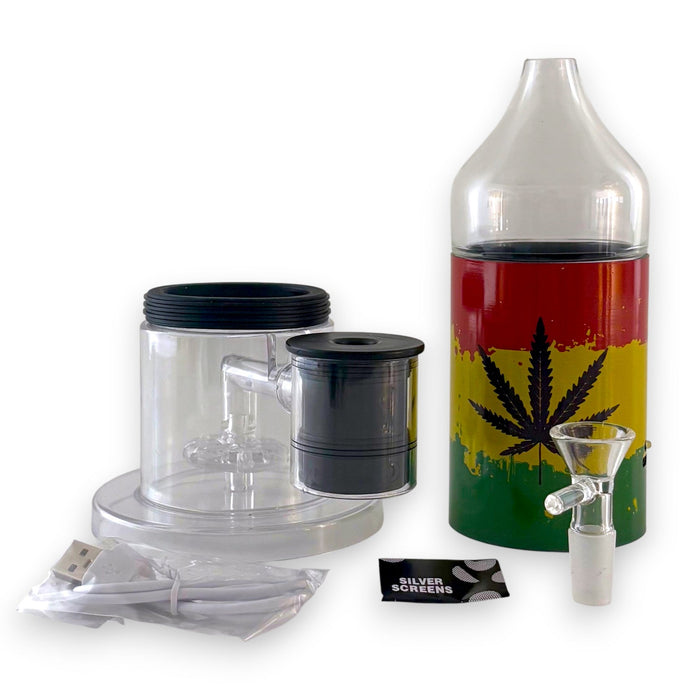 Electric Lamp Bong Set-Rasta | Jupiter Grass