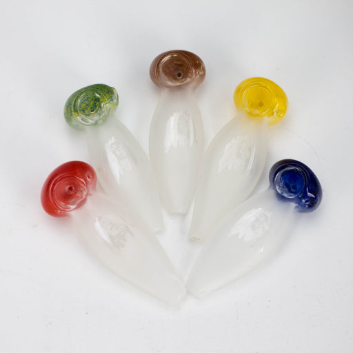 4.5" BM Frost Glass Hand Pipe – Pack of 2 | Jupiter Grass
