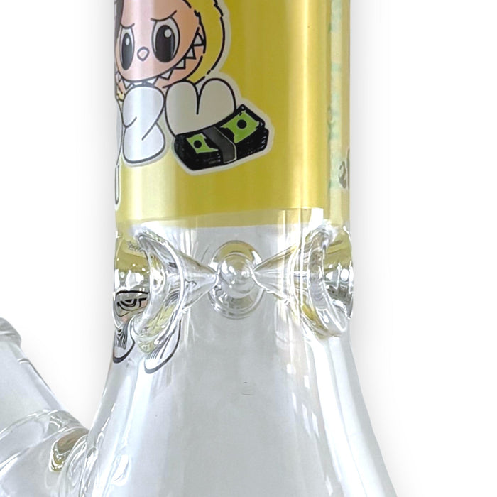 14" 7MM “Cute Monster Crew” Heavy-Duty Beaker Water Pipe | Jupiter Grass