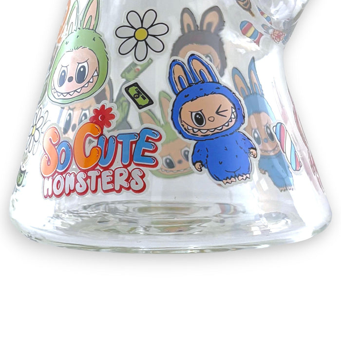 14" 7MM “Cute Monster Crew” Heavy-Duty Beaker Water Pipe | Jupiter Grass