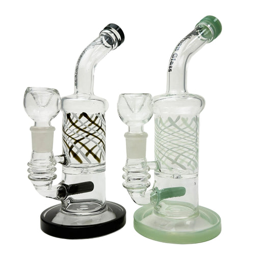10" Glass Bong with Inline Diffuser | Jupiter Grass