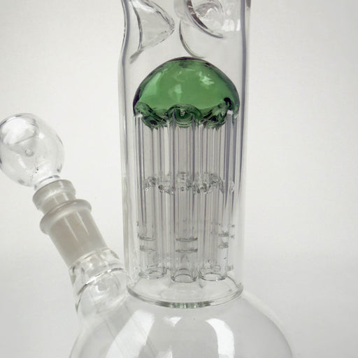 10" Tree Perc Round Glass Bong | Jupiter Grass