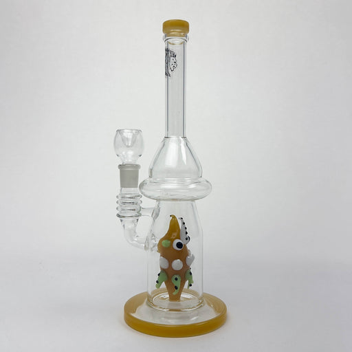 12" Yellow Fish Glass Bong | Jupiter Grass