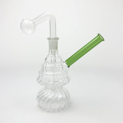 7" Wrinkled Oil Burner Water Bong – Assorted Colors | Jupiter Grass
