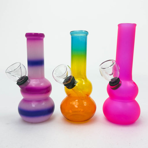 5" Assorted Glass Water Bong with Carb Hole | Jupiter Grass