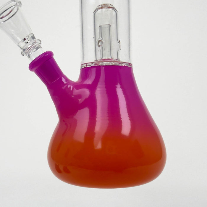 12" Dual Percolator Glass Bong – Gradient Finish, Assorted Colors | Jupiter Grass