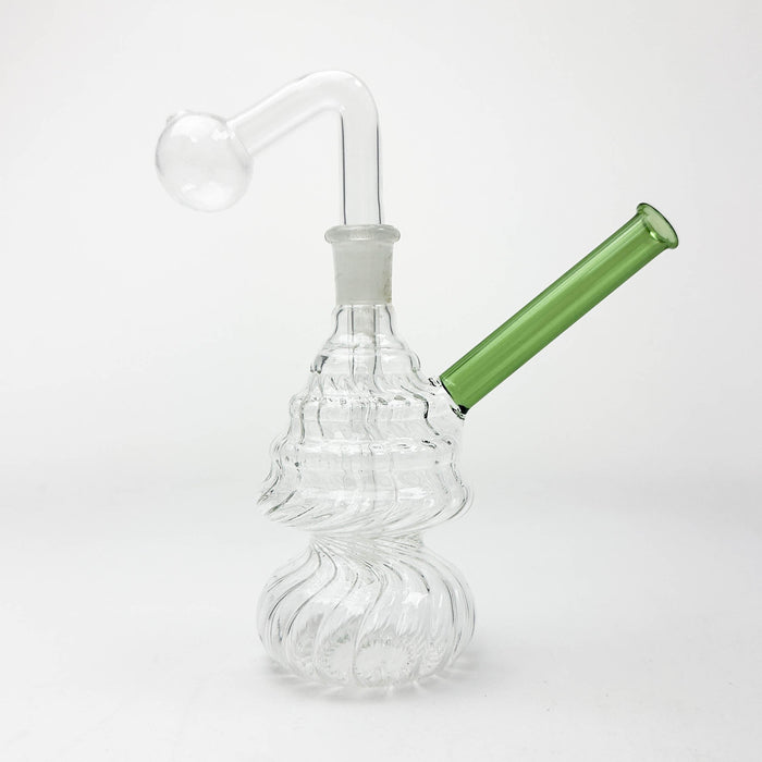 7" Wrinkled Oil Burner Water Bong – Assorted Colors | Jupiter Grass