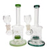 7" Clear Ring Glass Bong with Water Diffuser | Jupiter Grass