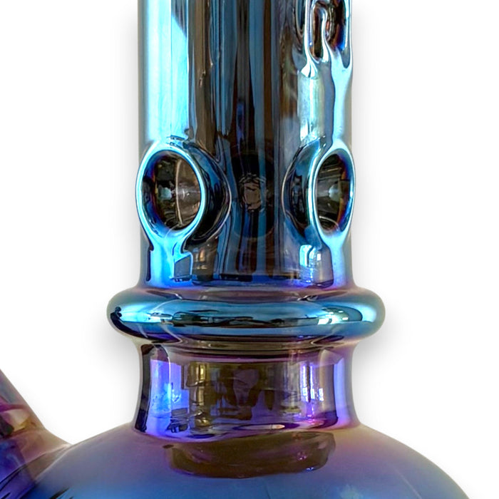 Fortune | 14" Electroplated 7MM Skull Bong | Jupiter Grass