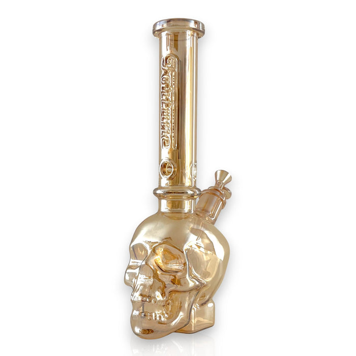 Fortune | 14" Electroplated 7MM Skull Bong | Jupiter Grass
