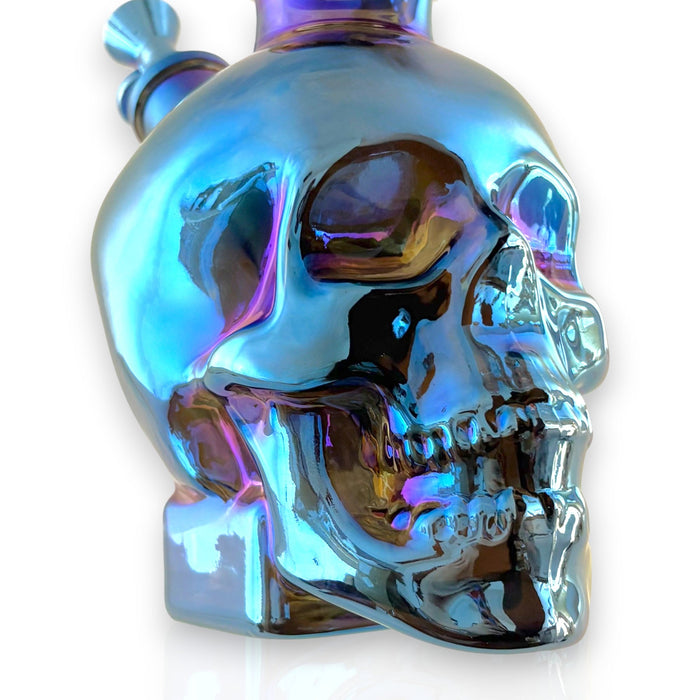 Fortune | 14" Electroplated 7MM Skull Bong | Jupiter Grass