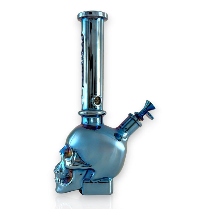 Fortune | 14" Electroplated 7MM Skull Bong | Jupiter Grass
