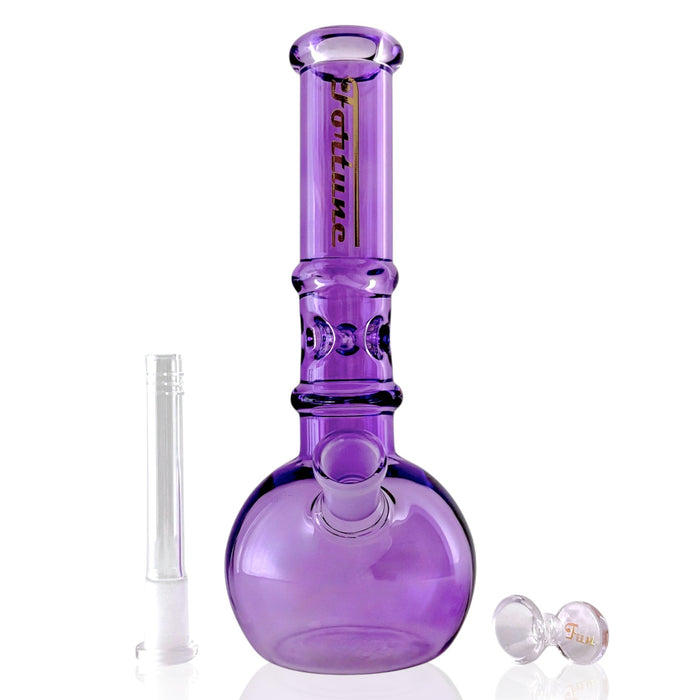 Fortune | Crystal Sphere Beaker – 10" 5MM Premium Glass Bong | Jupiter Grass