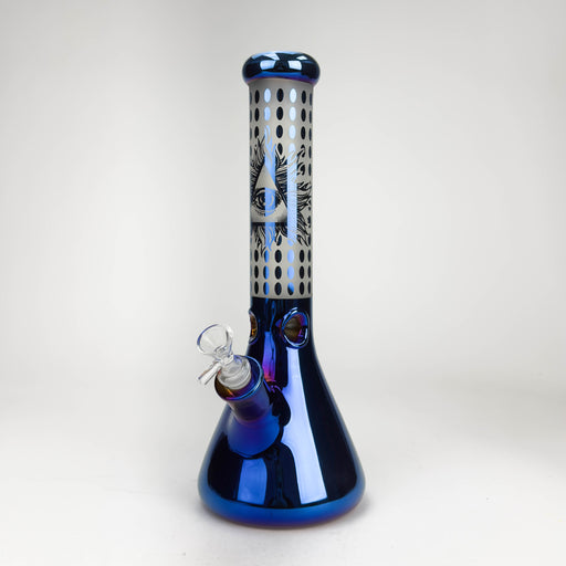 14" Eye Design Glass Bong – 7mm Thick with Ice Catcher | Jupiter Grass