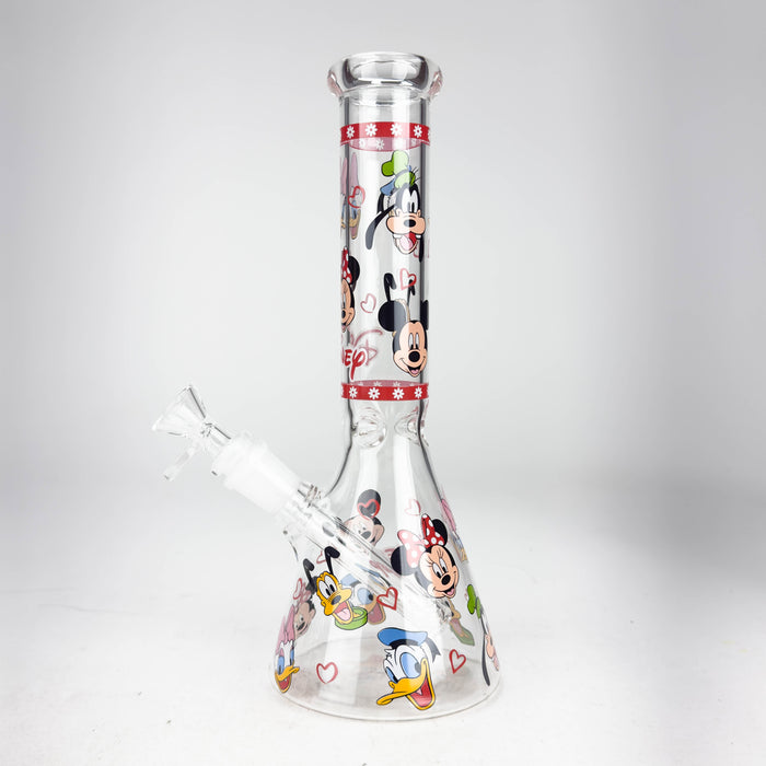 10" Carton Duck Design Glass Beaker Bong | Jupiter Grass