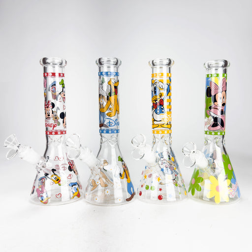 10" Carton Duck Design Glass Beaker Bong | Jupiter Grass