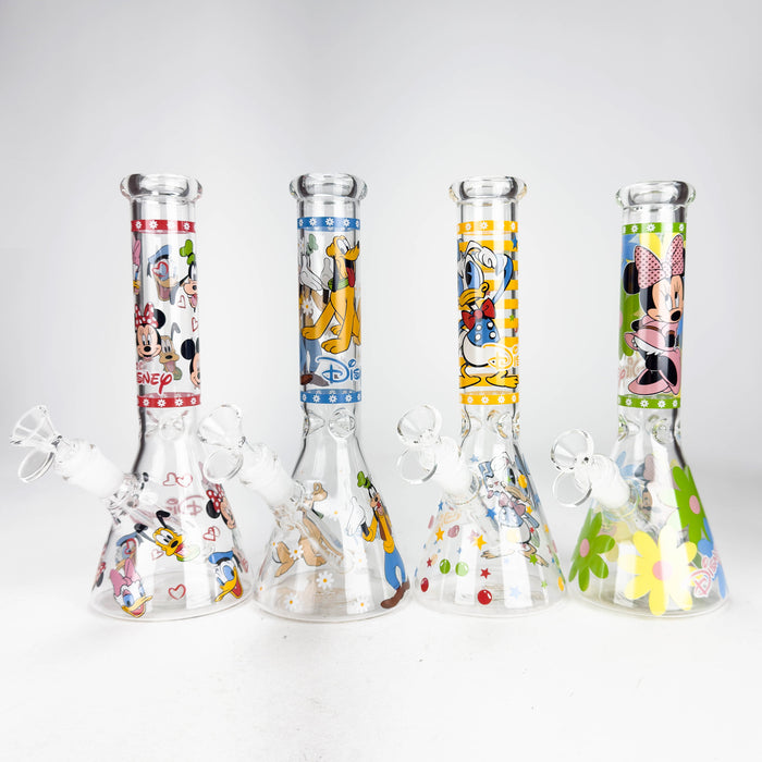 10" Carton Duck Design Glass Beaker Bong | Jupiter Grass