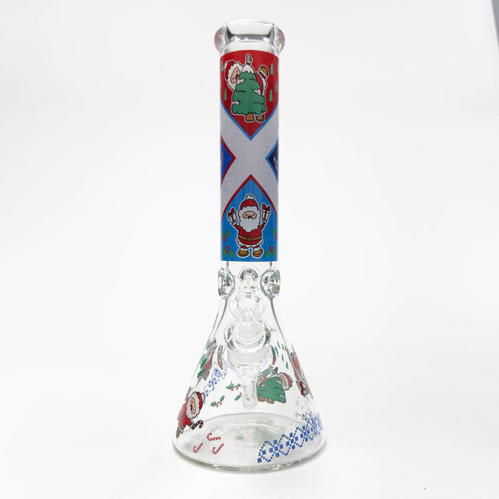 14" Holiday Series 7mm Thick Glass Water Bong – Glow in the Dark | Jupiter Grass