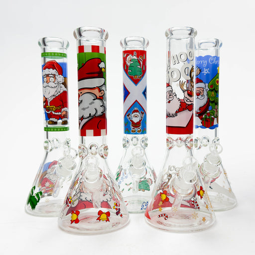 14" Holiday Series 7mm Thick Glass Water Bong – Glow in the Dark | Jupiter Grass