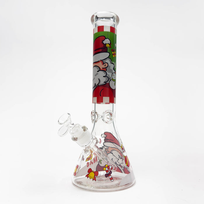 14" Holiday Series 7mm Thick Glass Water Bong – Glow in the Dark | Jupiter Grass