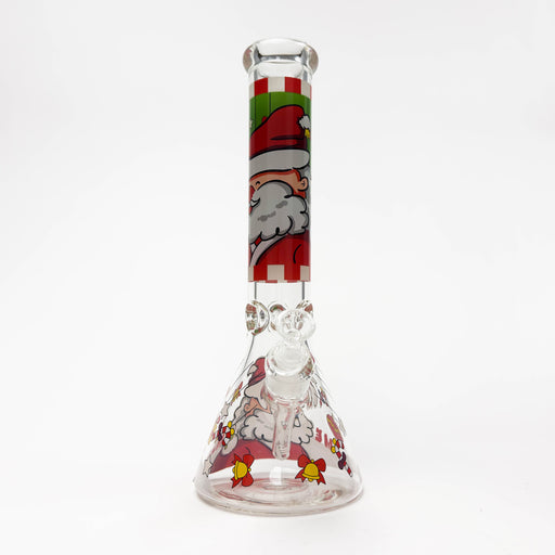 14" Holiday Series 7mm Thick Glass Water Bong – Glow in the Dark | Jupiter Grass