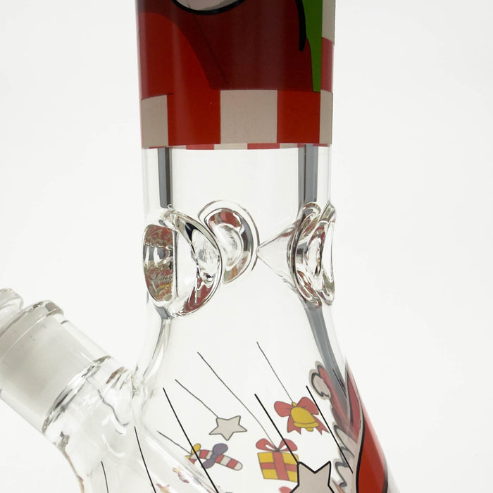 14" Holiday Series 7mm Thick Glass Water Bong – Glow in the Dark | Jupiter Grass