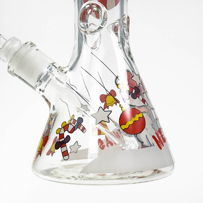 14" Holiday Series 7mm Thick Glass Water Bong – Glow in the Dark | Jupiter Grass