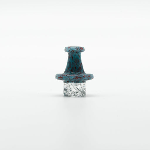 Fritted Flat Spinner Cap – 1 PCS Assorted Colors | Premium Spinner Carb Cap for Terp Pearls | Jupiter Grass