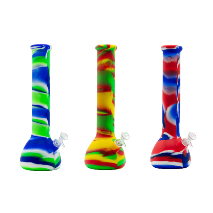 12.5" Silicone Beaker – Assorted Colors | Durable, Flexible & Travel-Ready | Jupiter Grass