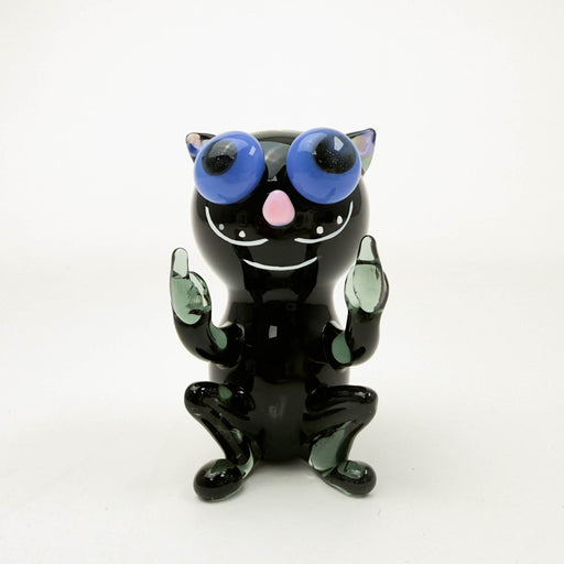 Cheech | 3.5" Black Cat Attack Hand Pipe [PIPE-169] | Jupiter Grass