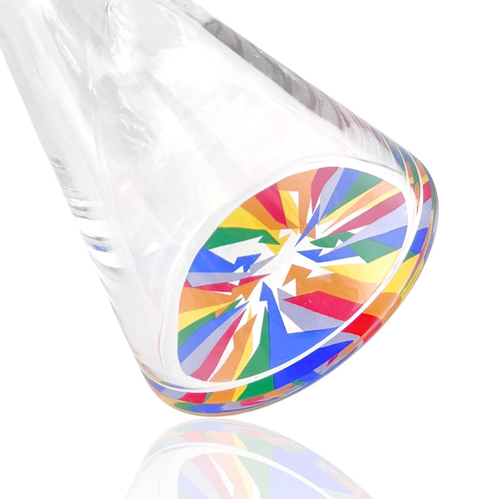 Wellcann | HeavyShield 17" Premium Beaker Bong – 7mm Thick Glass Reinforced Base | Jupiter Grass