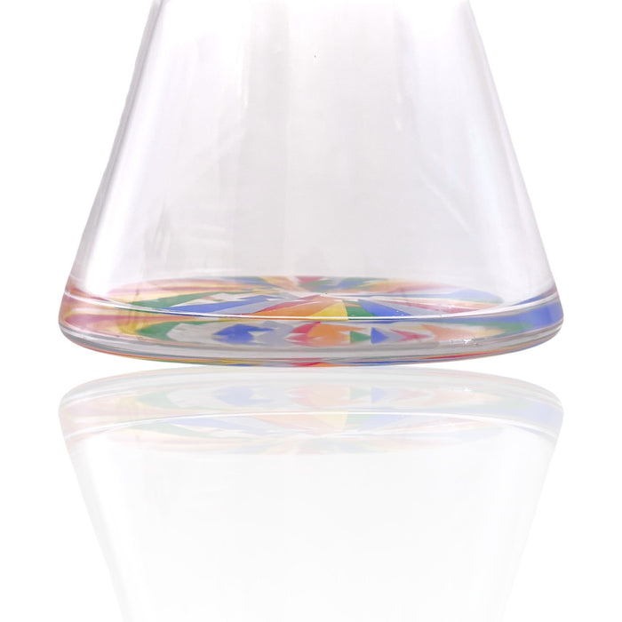 Wellcann | HeavyShield 17" Premium Beaker Bong – 7mm Thick Glass Reinforced Base | Jupiter Grass