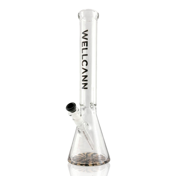 Wellcann | HeavyShield 17" Premium Beaker Bong – 7mm Thick Glass Reinforced Base | Jupiter Grass