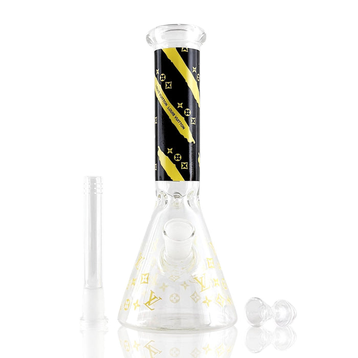 10" LuxePrint Beaker Bong Collection – 4mm Thick Glass | Jupiter Grass