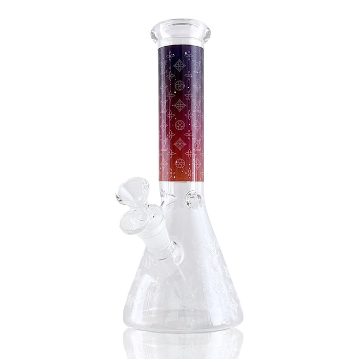 10" LuxePrint Beaker Bong Collection – 4mm Thick Glass | Jupiter Grass