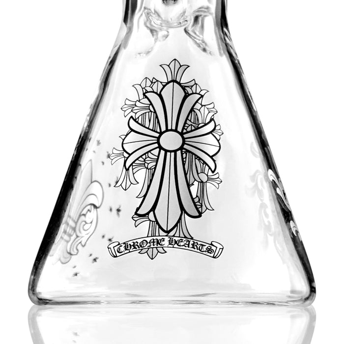 10" Gothic Cross Beaker Bong Series – 4mm Thick Glass | Jupiter Grass