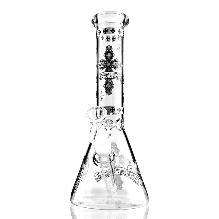 10" Gothic Cross Beaker Bong Series – 4mm Thick Glass | Jupiter Grass