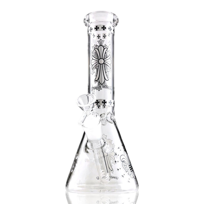 10" Gothic Cross Beaker Bong Series – 4mm Thick Glass | Jupiter Grass