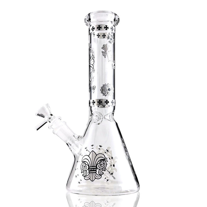 10" Gothic Cross Beaker Bong Series – 4mm Thick Glass | Jupiter Grass