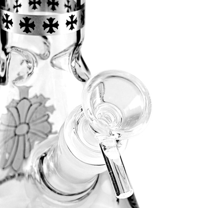 10" Gothic Cross Beaker Bong Series – 4mm Thick Glass | Jupiter Grass