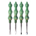Assorted Design Green Swirly Dabbing Stick With Paddle Scooper - Set-4 | Jupiter Grass