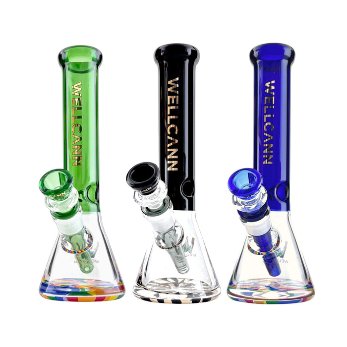 Wellcann | 10" Heavy-Duty Glass Bong | Jupiter Grass