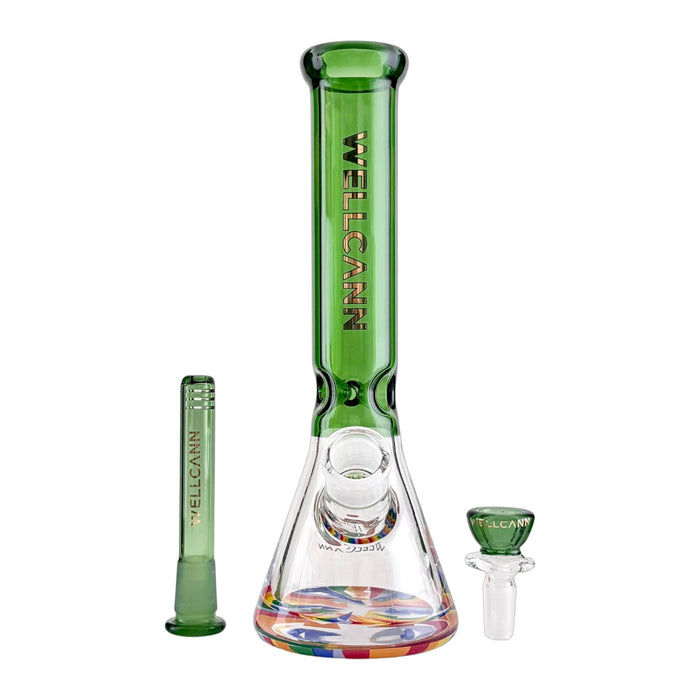 Wellcann | 10" Heavy-Duty Glass Bong | Jupiter Grass