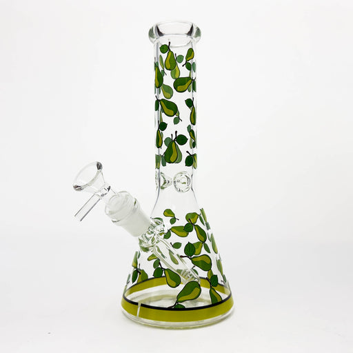 10" Glass Beaker Bong with Apple Design [FT08] | Jupiter Grass