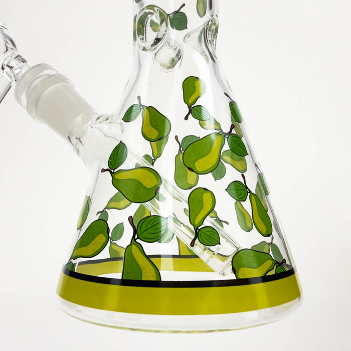 10" Glass Beaker Bong with Apple Design [FT08] | Jupiter Grass