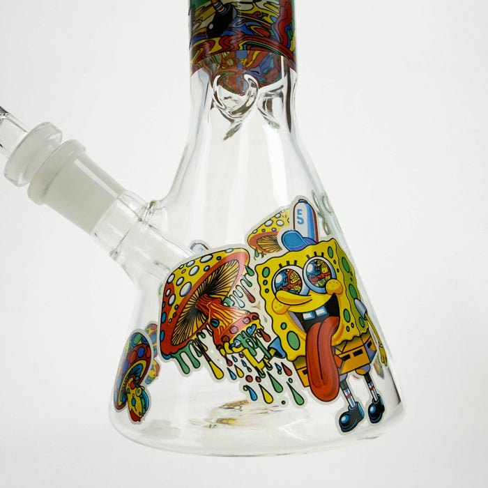 10" Glass Beaker Bong with SB Design [FT06] | Jupiter Grass