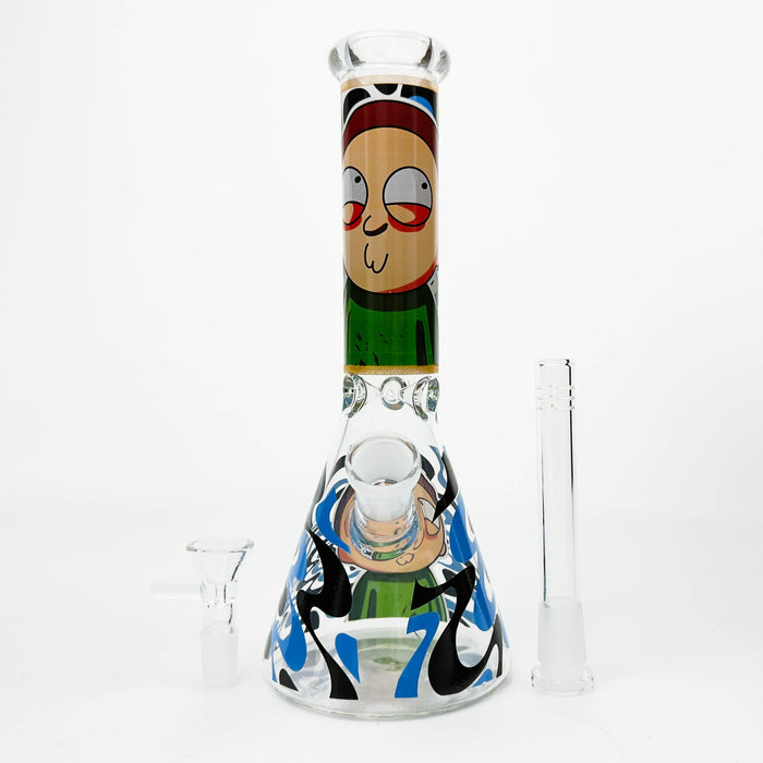 10" Glass Beaker Bong with R&M Design [FT09] | Jupiter Grass
