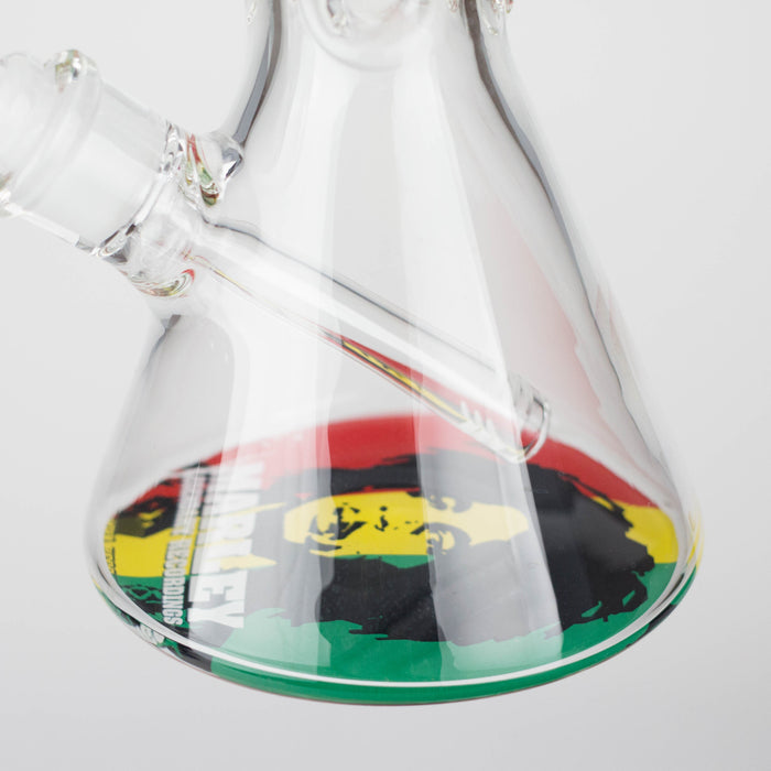 14" BM Design Glass Bong 7mm Thick Heavy Duty Beaker Water Pipe