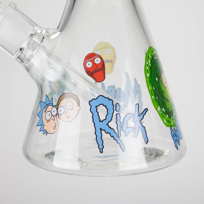 14" 7mm RM Glass Bong Heavy Duty Beaker Water Pipe